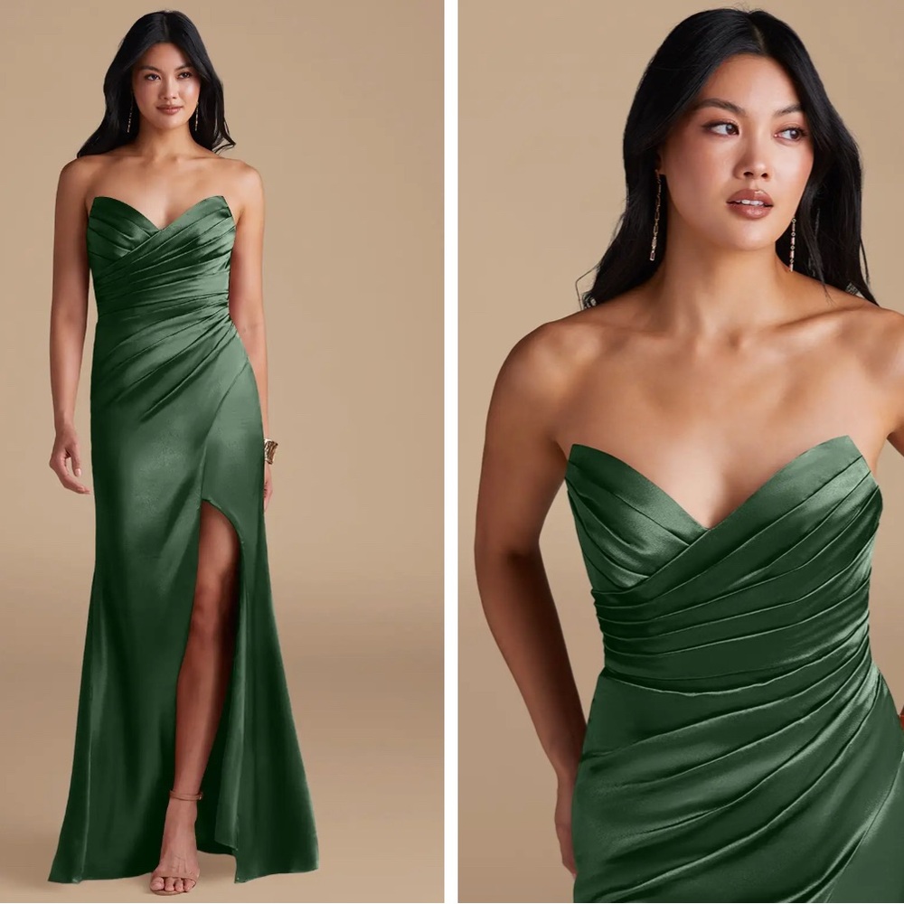 Azazie Emerald Strapless Gown